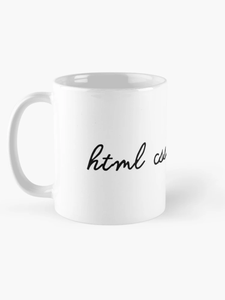 Thumbnail 5 of 6, Coffee Mug, HTML CSS JavaScript (Inverted) designed and sold by developer-gifts.