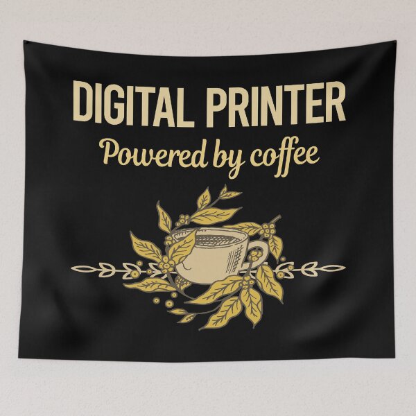 Item preview, Powered By Coffee Digital Printer designed and sold by toniabrendaom.