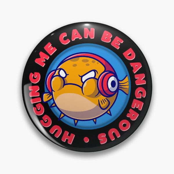 Item preview, Hugging Me Can Be Dangerous Cute Puffers  designed and sold by More-dan-Prints.
