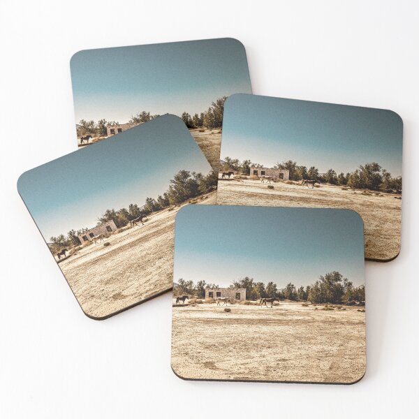 Item preview, Wild Horses at Death Valley Junction designed and sold by GestaltImagery.