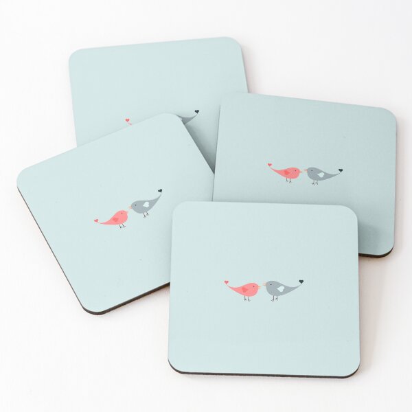 Item preview, birds of love | pink bird | blue bird | love birds | couple birds designed and sold by jassnour.