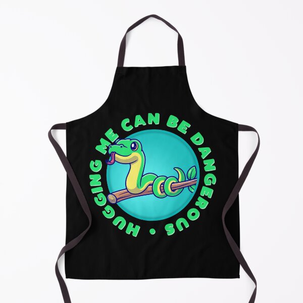 Item preview, Hugging Me Can Be Dangerous Cute Snake designed and sold by More-dan-Prints.