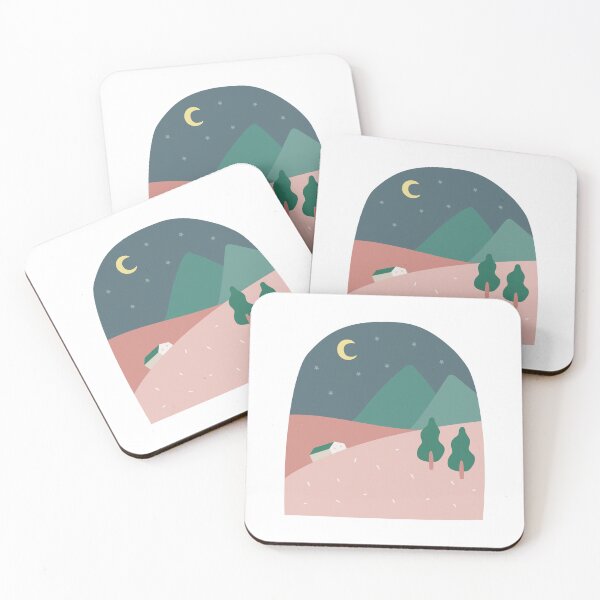 Item preview, landscape illustration   designed and sold by Pinkbrushco.