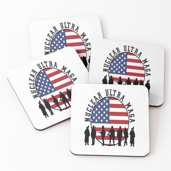 Aperçu de l'œuvre Maga nucléaire, Maga ultra nucléaire, Maga nucléaire 2024, Drapeau des États-Unis, Maga nucléaire créée et vendue par MAKGITASHOP.