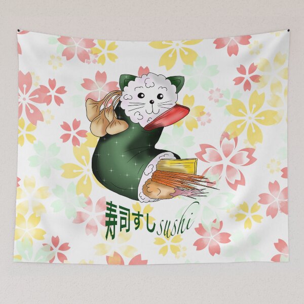 Item preview, sushi roll cute cat rice designed and sold by CuisineCat.