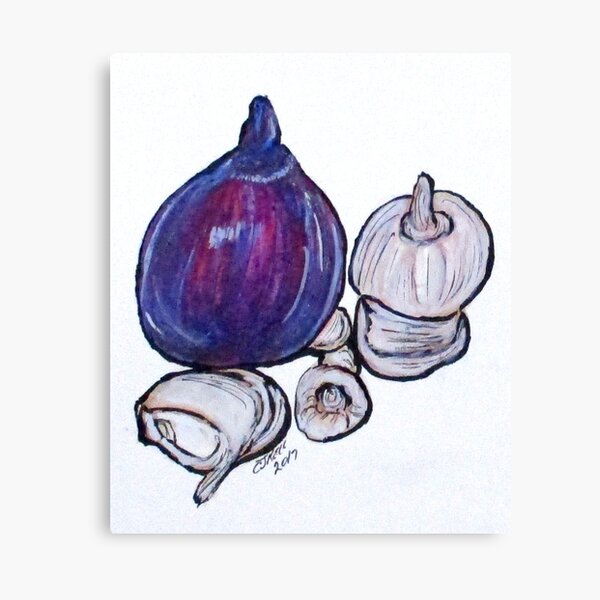 Onion And Garlic Canvas Print