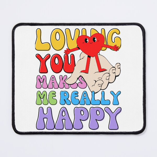 Item preview, Loving you makes me happy! Positive vibes, hearts and love design designed and sold by to-esu.