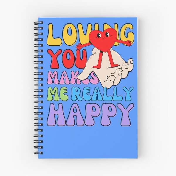 Item preview, Loving you makes me happy! Positive vibes, hearts and love design designed and sold by to-esu.