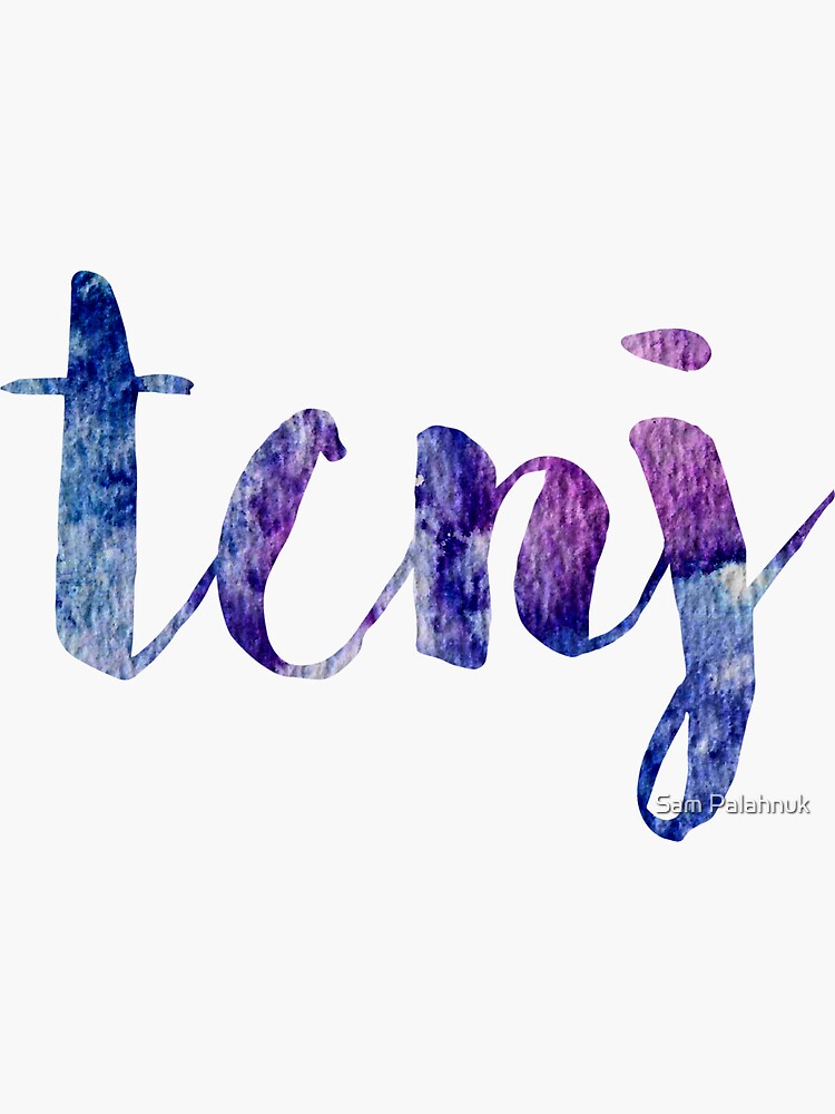 TCNJ sticker: dark blue and purple by sampalahnukart