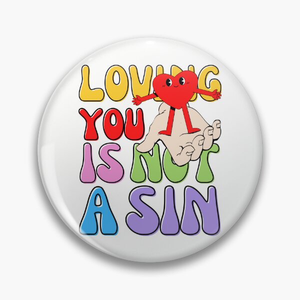 Item preview, Loving you is not a sin! Positive vibes, hearts and love design designed and sold by to-esu.
