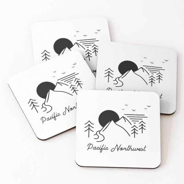 Item preview, Pacific Northwest Mountain and Pine Trees Scene    designed and sold by MarthaVeronic.