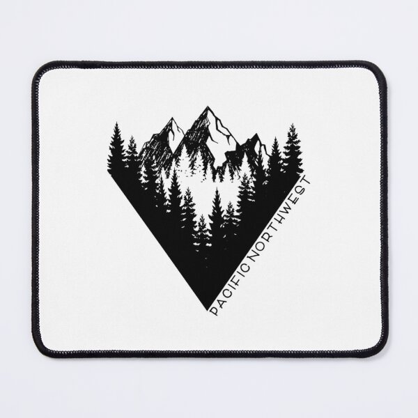 Item preview, Pacific Northwest Mountain Range and Fir Trees 3    designed and sold by MarthaVeronic.