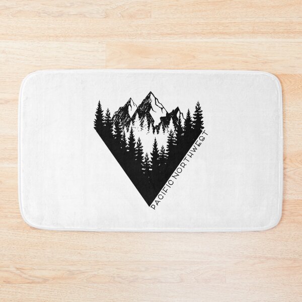 Item preview, Pacific Northwest Mountain Range and Fir Trees 3    designed and sold by MarthaVeronic.