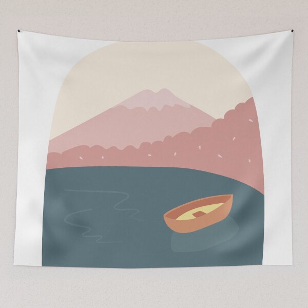Item preview, landscape illustration designed and sold by Pinkbrushco.