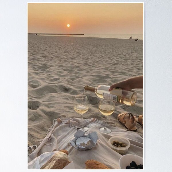 Item preview, Wine on Beach Aesthetic  designed and sold by TMTRENDS.