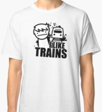 ASDF T-Shirt I Like Trains Classic T-Shirt