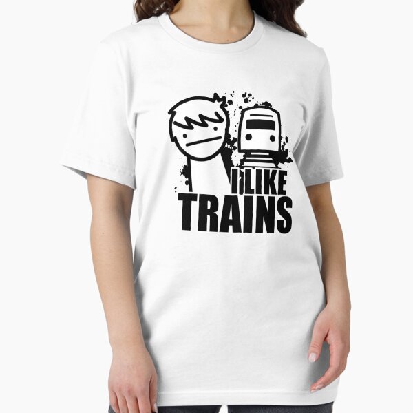 Item preview, ASDF T-Shirt I Like Trains  designed and sold by Cinemadelic.