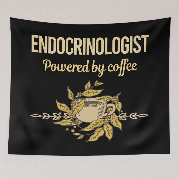 Item preview, Powered By Coffee Endocrinologist designed and sold by toniabrendaom.