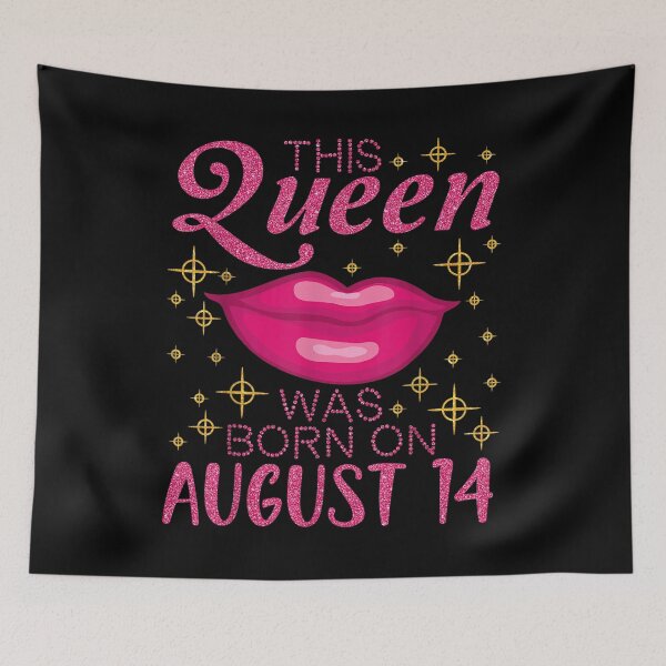 Item preview, This Queen Was Born On August 14 Happy My Birthday Nana Mom  designed and sold by u8ritaae.