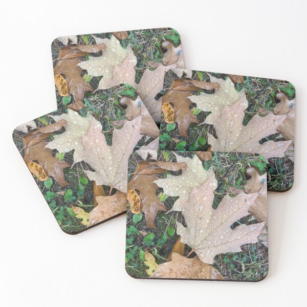 Item preview, Autumn Leaf with Dew designed and sold by HudsonRiverArt.