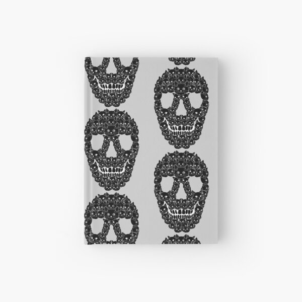 skull black cats Hardcover Journal