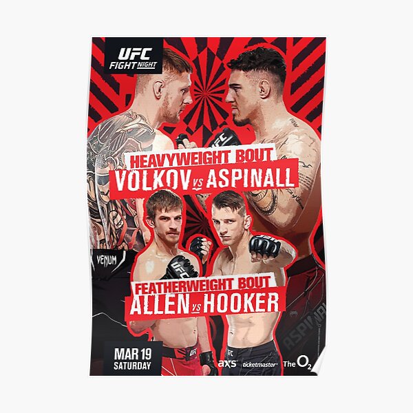 "UFC Fight Night 204 Volkov vs Aspinall" Poster for Sale by