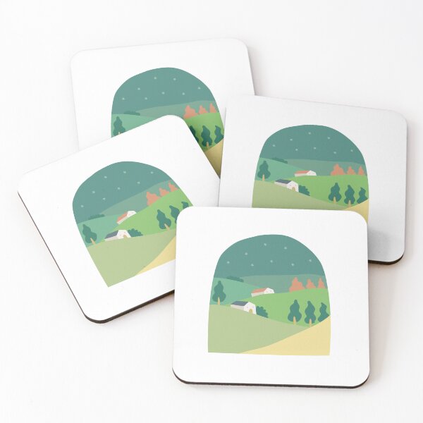 Item preview, landscape illustration designed and sold by Pinkbrushco.