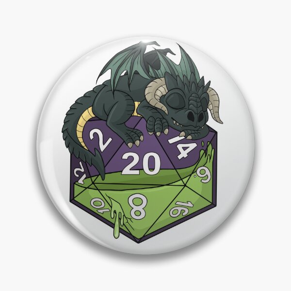 Item preview, Dice Black Dragon designed and sold by Danielle Mahaffey.