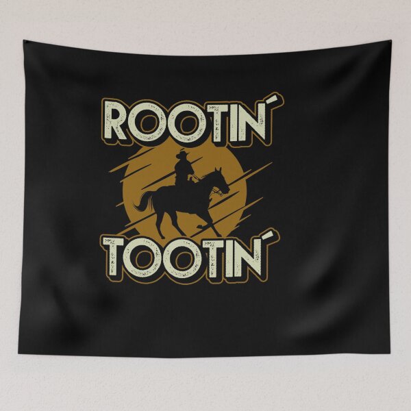 Item preview, ROOTIN TOOTIN COWBOY MEME RODEO HORSE COUNTRY WESTERN designed and sold by sobriowslen.