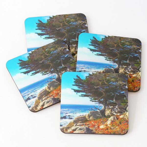 Item preview, California Cypress Tree on the Beach designed and sold by PixelzInk.