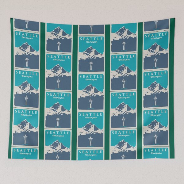 Item preview, Seattle Washington.   designed and sold by MarthaVeronic.