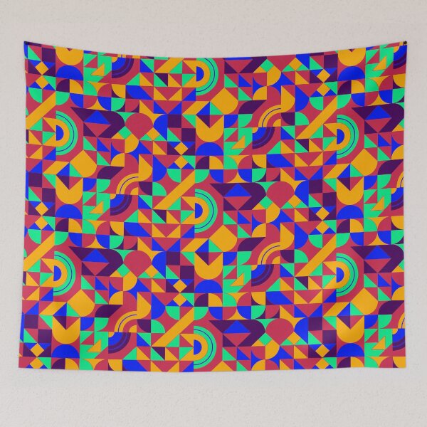 Item preview, geometric colorful patterns conceptual Art - Abstract Neo Geo graphic design designed and sold by Design Repo.