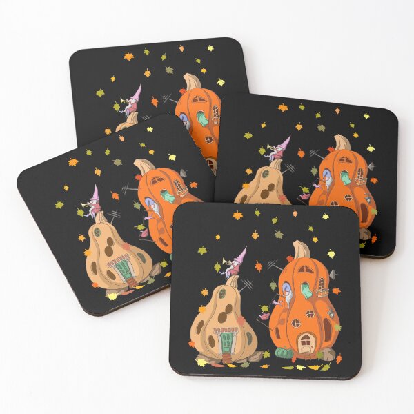 Item preview, Funny Gnomes Pumpkin Houses Autumn Leaves Fall Thanksgiving designed and sold by r-silver.