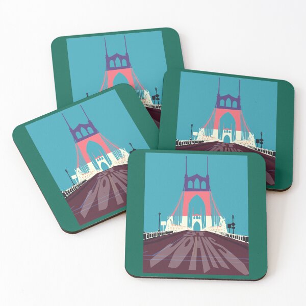 Item preview, St Johns Bridge, Portland, Oregon   designed and sold by MarthaVeronic.