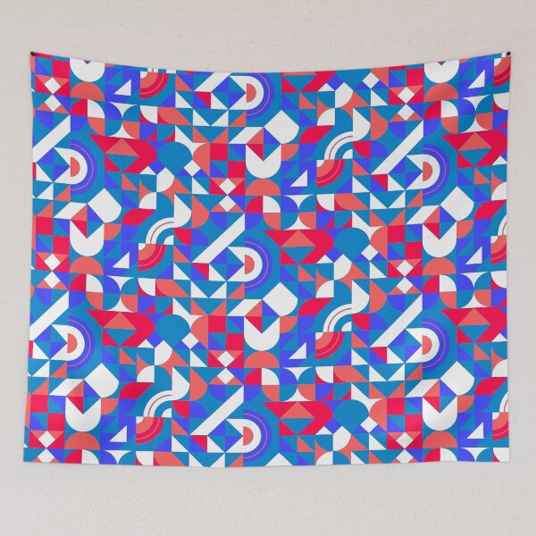 Item preview, geometric colorful patterns conceptual Art - Abstract Neo Geo graphic design designed and sold by Design Repo.