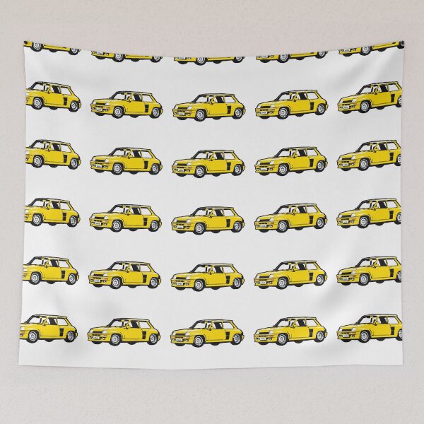 Item preview, Yellow 80s French Classic Car designed and sold by CoolRide.