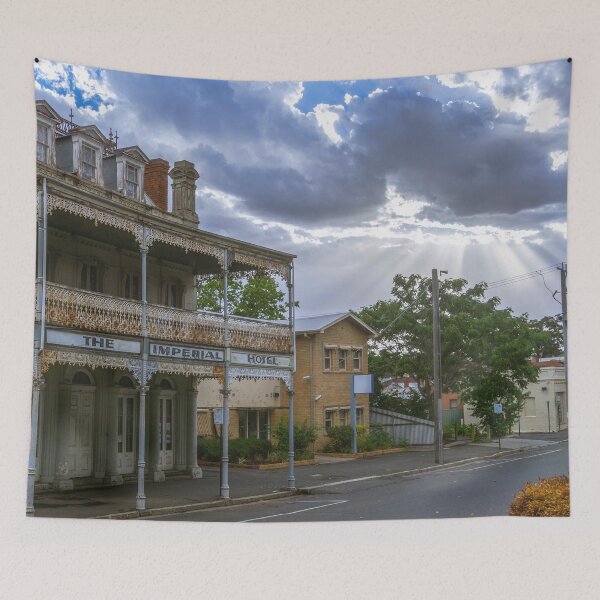 Item preview, Old Imperial Hotel with a Stormy Sunburst designed and sold by Steven Jodoin.
