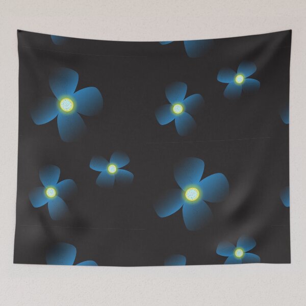 Artikelvorschau, Blaue Blumen entworfen und verkauft von OriginalSchuse.