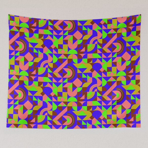Item preview, geometric colorful patterns conceptual Art - Abstract Neo Geo graphic design designed and sold by Design Repo.