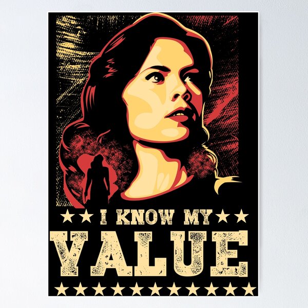 Item preview, Agent Carter I Know My Value designed and sold by KwokArts.