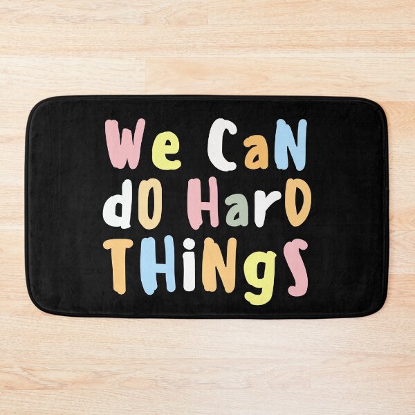 Item preview, We Can Do Hard Things First day back to school teacher and student designed and sold by VINASU.