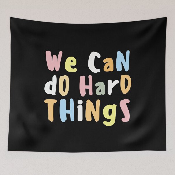 Item preview, We Can Do Hard Things First day back to school teacher and student designed and sold by VINASU.