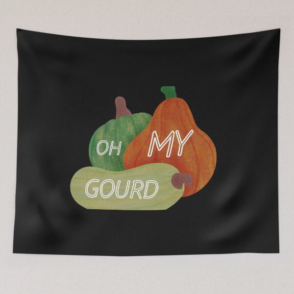 Item preview, Oh My Gourd Halloween Pun designed and sold by ZazzyPumpkin.