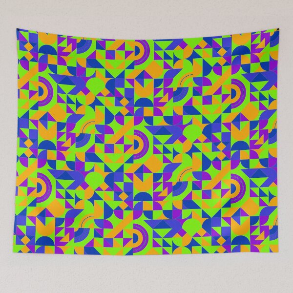 Item preview, geometric colorful patterns conceptual Art - Abstract Neo Geo graphic design designed and sold by Design Repo.