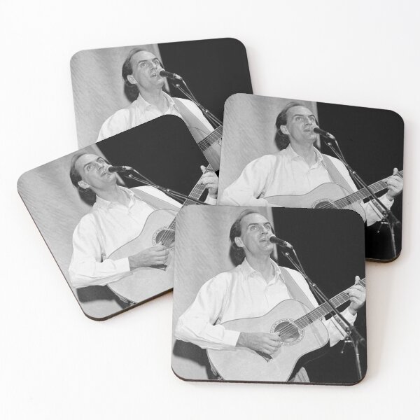 Item preview, James Taylor - BW Photograph designed and sold by ConcertImages.