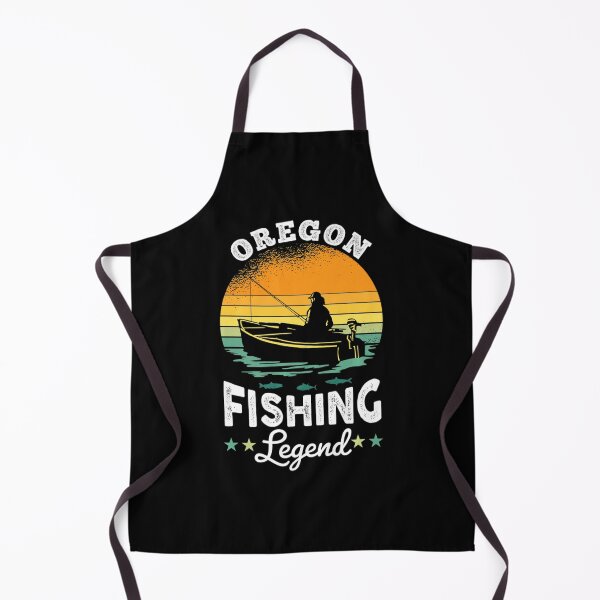 Item preview, Oregon Fishing Legend Retro Sunset Fisher designed and sold by SyiKey.