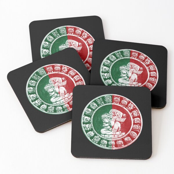 Item preview, Mayan Haab Calendar Mexican Flag Design designed and sold by signsandsymbols.