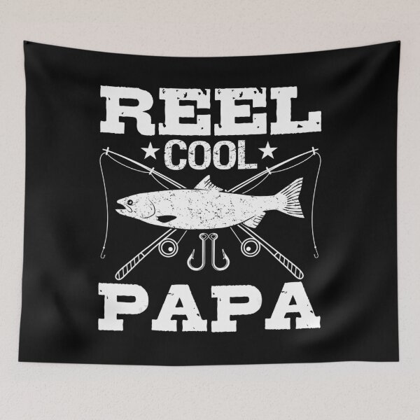 Item preview, Reel Cool Papa Fishing Fishermann Fish Saying Dad designed and sold by SyiKey.