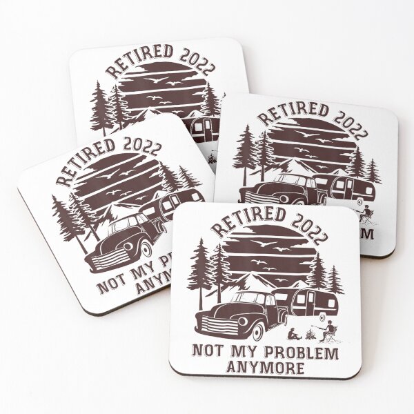 Item preview, Retired 2022 Not My Problem Anymore Camping Retirement Retro designed and sold by SyiKey.