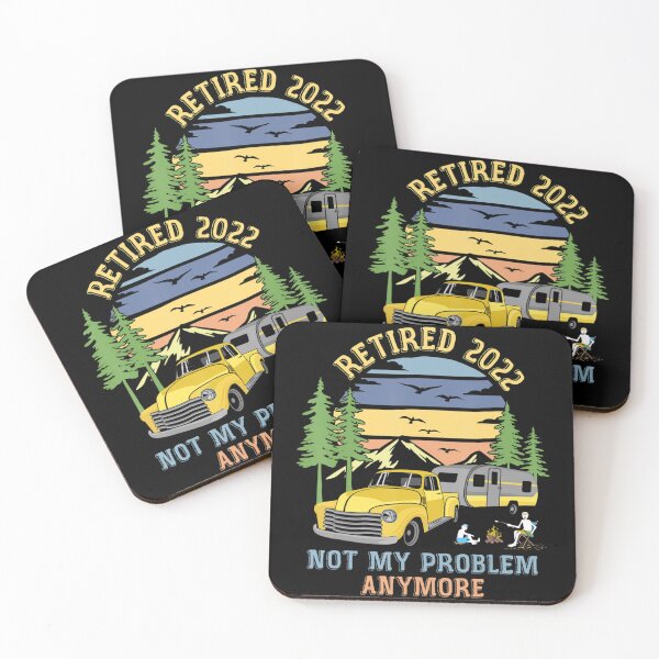 Item preview, Retired 2022 Not My Problem Camping Retirement Retro designed and sold by SyiKey.